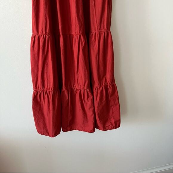 Nation LTD Amelia Tiered Red Midi Dress - Picture 6 of 8